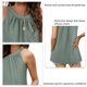 thumbnail image 5 of Camisa camisola fruncida con ojales, camiseta para mujer, camisola holgada con cuello redondo, camisa con ojales y cuello redondo diseñada para profesionales, 5 of 6