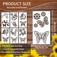 thumbnail image 3 of Popular! Garden Fence Large Flower Stencils-DIY Decoration,Giant Reusable Floral Stencil For Painting On Wood Walls Fence Pattern, 3 of 5