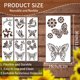 thumbnail image 3 of ¡Gran oferta! Plantillas de flores grandes para valla de jardín, decoración DIY, plantilla Floral reutilizable gigante para pintar en paredes de madera, patrón de valla, 3 of 7
