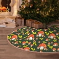 thumbnail image 5 of Xecao Mushroom Leaf Pattern Christmas Tree Skirt Round Xmas Tree Mat Base Cover for Holiday Home Decorations-36", 5 of 6