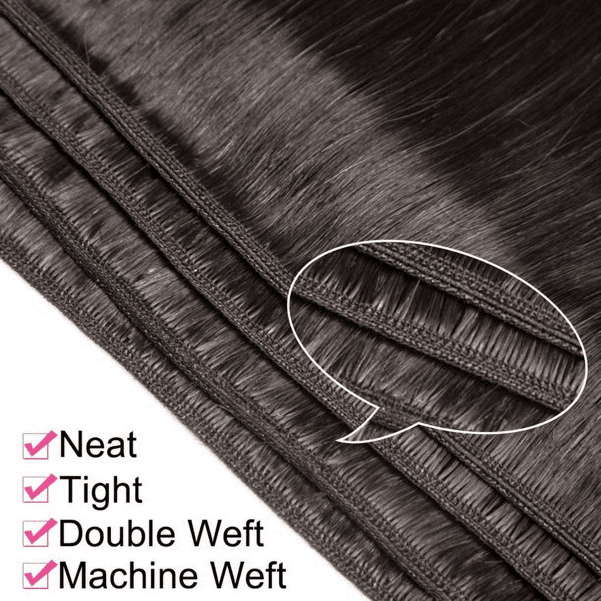 Ustar Unique Bargains Unprocessed Brazilian 3 Bundles Straight 100% Human Hair 10"12"14"