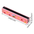 thumbnail image 3 of Colorful Wooden Harmonica for Kids, 16 Hole Musical Instrument with Cute Bee and Flower Design, Perfect Gift for Beginners, 3 of 4
