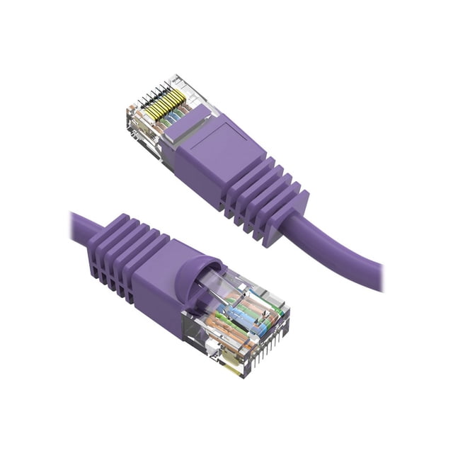Axiom - Patch cable - RJ-45 (M) to RJ-45 (M) - 200 ft - UTP - CAT 6 - booted, snagless, stranded - purple