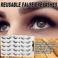 thumbnail image 3 of HEVIRGO 5Pairs/Set Outil de Maquillage de Faux Cils Réutilisables à Long Terme d'Utilisation Naturelle Désordonné Faux Cils pour Fille, 3 of 10