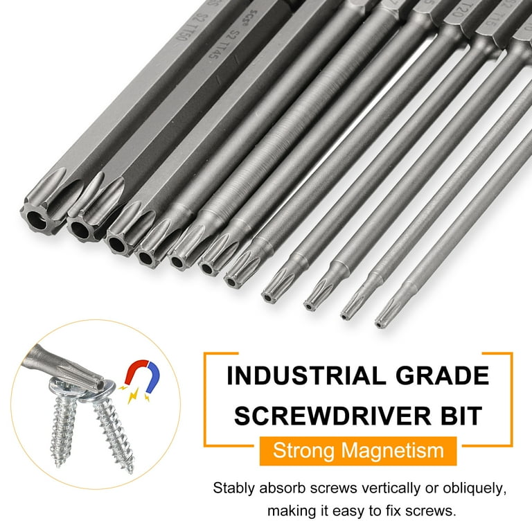 Uxcell 3pcs TT27 Security Torx Head Screwdriver Bit 2.56