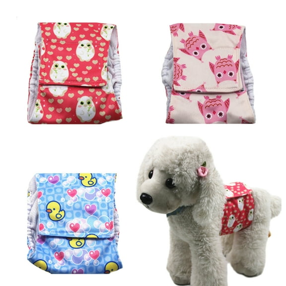 3 Pack Male Belly Bands for Dogs - Absorbing Dog Wraps Male Washable - Reusable Male Dog DiapersXS Rarida