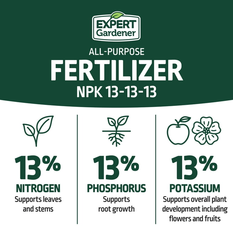 Expert Gardener All Purpose Plant Food Fertilizer 13-13-13 Formula