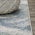 thumbnail image 4 of JONATHAN Y CONTEMPORARY POP 2 x 8 Runner Rug, Petalo Abstract Two-Tone - Blue/Cream, CTP200B-28, 4 of 8