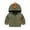 Army Green, variant on Tdoqot Toddler Boys Hoodies With Zipper and Pockets- Long Sleeve Cute Cotton Hooded Jacket Gray Size 8 T