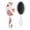 White-281, variant on Tropical Sunset Palm Tree Hair Brush, Hawaiian Paradise Detangler Paddle Brush with Beach Vacation Design, Soft Bristle Hairbrush for Wet Dry Hair, Gift Idea