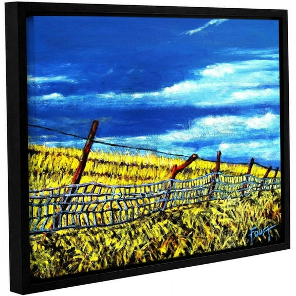 ArtWall Gene Foust "Uncharted Grounds" Gallery-Wrapped Floater-Framed Canvas