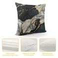 thumbnail image 4 of Nawypu Marble Texture Throw Pillow Covers Black and Grey Gold Pillow Cases Luxury Abstract Decorative Cushion Covers for Couch Living Room Black Gold Decor, 4 of 5