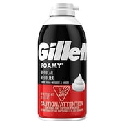 Gillette Foamy Shaving Cream Regular - 11 Oz, 6 Pack