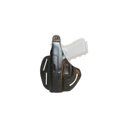 BLACKHAWK! 3-Slot Pancake Leather Black Concealment Holster, (Size 15 ), Left Hand, (Springfield XD 4")