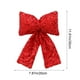 thumbnail image 3 of Adorno de lazo de Navidad | Gran decoración navideña de lentejuelas | Rojo, Dorado, Plata, Negro, Rosa | Tela de 12"x8" | Acento llamativo de ventana y árbol de Navidad | Decoración festiva duradera, 3 of 8