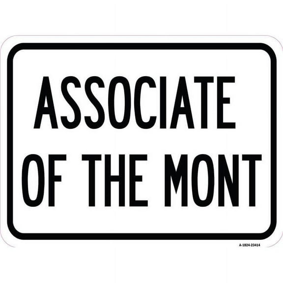 SignMission A-1824-23414 18 x 24 in. Aluminum Sign - Associate of the Month