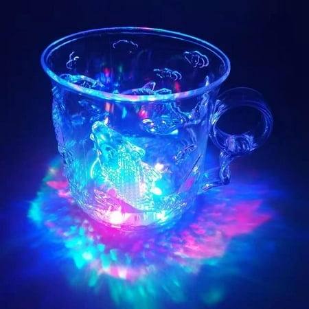 

FYBD 1Pc Led Light-Emitting Wine Glass Sensor Cup Colorful Luminous Color-Changing Cup Fashion Bar Kt (Fish Cup)