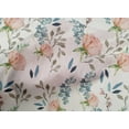 thumbnail image 4 of oneOone Cotton Poplin White Fabric Flower & Leaves Watercolor Sewing Material Print Fabric By The Yard 42 Inch Wide, 4 of 4