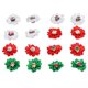 thumbnail image 5 of Juego de 16 piezas para perros medianos y pequeños con bandas de goma y lazos navideños multicolores para el pelo de mascotas, 5 of 8
