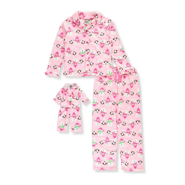 Dollie & Me Big Girls' 2Piece Pajamas with Doll Outfit (Sizes 7 16