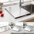 thumbnail image 3 of Table Placemat Set Stainless Cutting Board Thickened Home Kitchen Board Perfect for Chopping Kneading Rolling Baking and More Double with Large Kneading M, 3 of 8