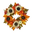 thumbnail image 2 of Fall Wreath Artificial Flower Wreath Front Door Wreath 17 inch Fall Decor Wreath, 2 of 9
