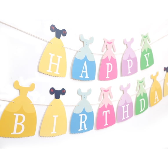Guirnalda de cumpleaños con vestidos de princesa BEADED para fiesta