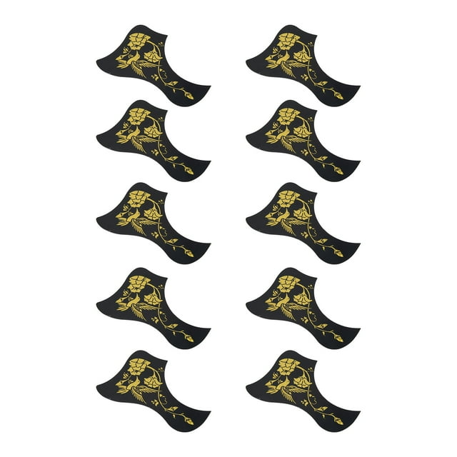 10 Uds golpeador de guitarra acústica adhesivo antiarañazos láser colibrí para guitarras de 40 41 pulgadas dorado