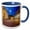 Blue/White, variant on 3drose, Cartagena, Colombia, Colonial Architecture - Sa06 Mwr0058 - Micah Wright, 15oz Two-tone Red Mug