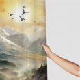 thumbnail image 3 of JEUXUS Abstract Mountain Scenery Shower Curtain Multiple Sizes Durable and Washable White, 3 of 6