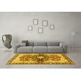 thumbnail image 3 of Ahgly Company Indoor Round Persian Yellow Traditional Area Rugs, 7' Round, 3 of 4