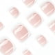 thumbnail image 4 of Press on Toenails False Toenails with White Line French Artificial Toenails Full Cover Toe Nail for DIY Nail-Salon, 4 of 4