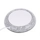 thumbnail image 4 of USB Wood Grain Cup Warmer Heat Beverage Mug Mat Office Tea Coffee Heater Pad white Porcelain, 4 of 4