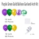 thumbnail image 4 of Kit de guirnaldas con globos PASOCON, morado, verde y dorado, 117 unidades, 4 of 9