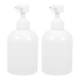 thumbnail image 6 of Monyance Squeeze Soap Dispenser Luxury Soap Dispenser Set 500ml Refillable Bathroom Kitchen Accessories White(6.1X3.35X3.35Inches), 6 of 10