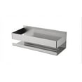 thumbnail image 2 of Stainless Steel Shower Shelf Punch Free Rectangular Storage Organizer Multipurpose Silver Bath Rack for Home Bathroom Kitchen Hotel, 2 of 10