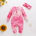 thumbnail image 2 of Zshosam Baby Clothes for Girls Newborn Baby Girl Warm Clothes Print Hoodie Romper Jumpsuit Fall Winter Romper Size 9 12 Months,(Pink 9-12 Months), 2 of 6
