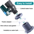 ViLaViDe PVC Rain Barrel Faucet Kit 3/4 Inch Kit With Bulkhead Mount