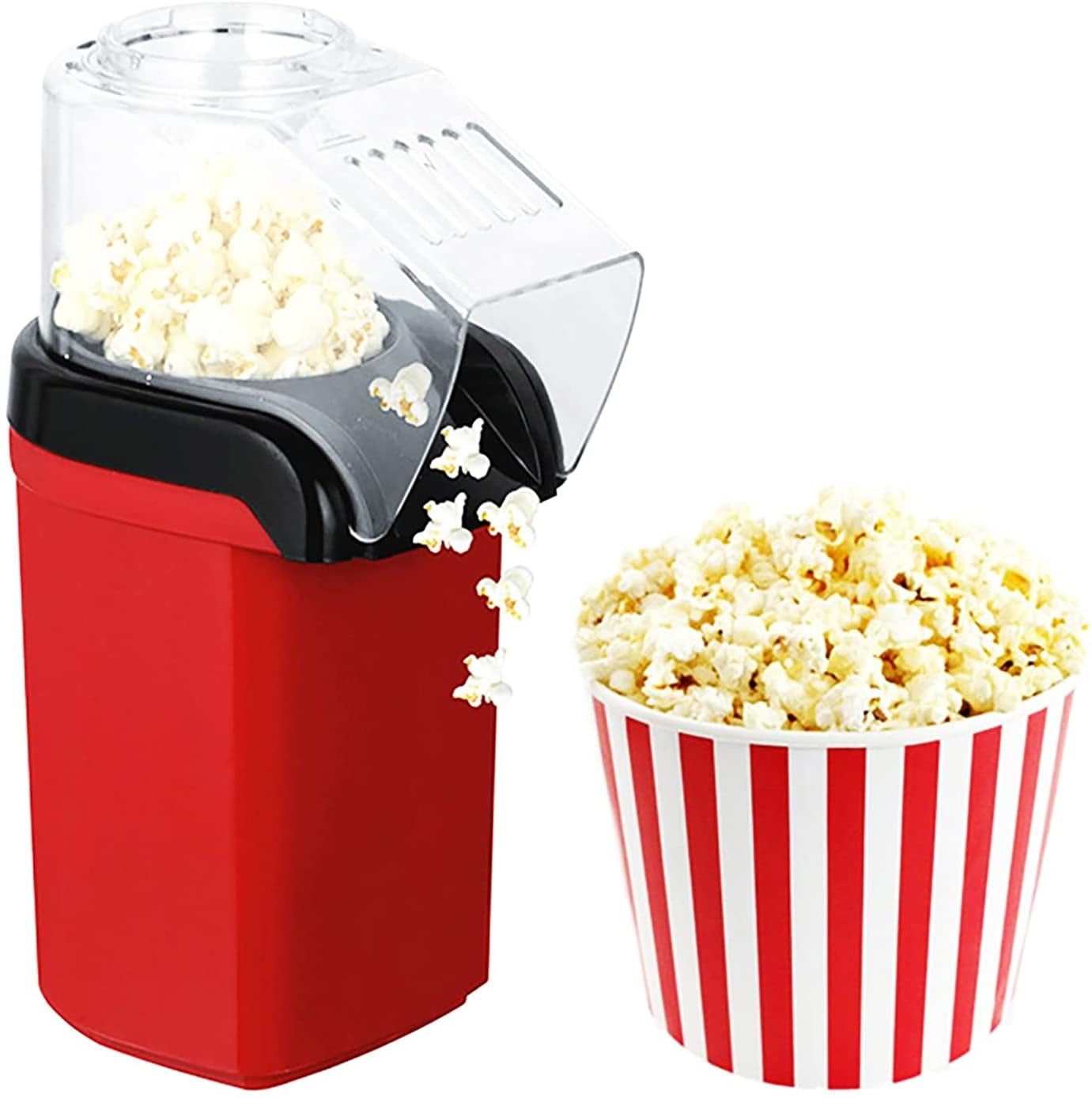 16Cups Electric Air Pop Popcorn Maker Popper Machine Home Office Party Snack+Cup 