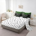 thumbnail image 5 of jejeloiu Teen Video Game 7-Piece Bedding Comforter Set,Gamepad Game Lover King Bedding Sets,Green Black Bed Sheets For Boys,Ultra Soft Home Decor Reversible, 5 of 8