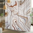 thumbnail image 2 of LFEEY Modern Abstract Textured Shower Curtain with Hooks, Waterproof Fabric Accessories for Bathroom, 72"x84", 2 of 5