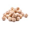 thumbnail image 1 of Bola redonda natural Wood Beads cozyou, 100 unidades, 20 mm, 1 of 4