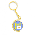 thumbnail image 1 of Soy de Chipre Anillo de oro de metal llavero llavero, 1 of 3