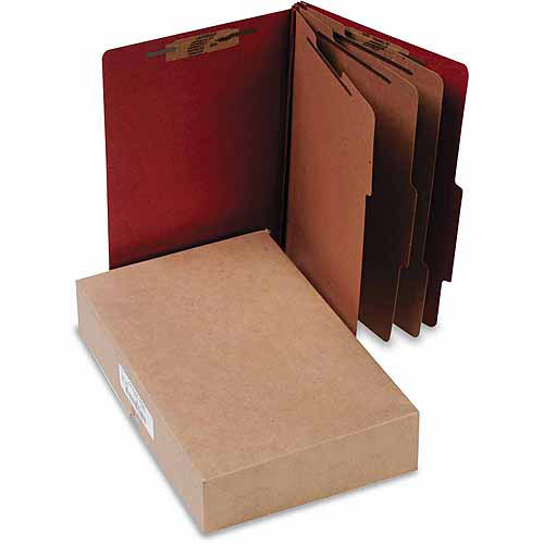 ACCO 25Point Pressboard Classification Folders, Legal, 8Section