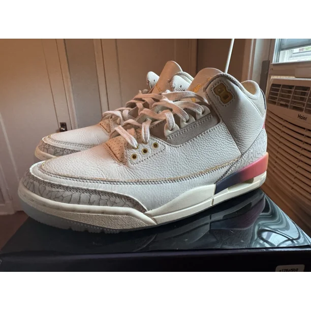 Ni - ke J. Balvin x Air Jordan 3 Retro Medellin Sunset, 9M, LIGHTLY WORN