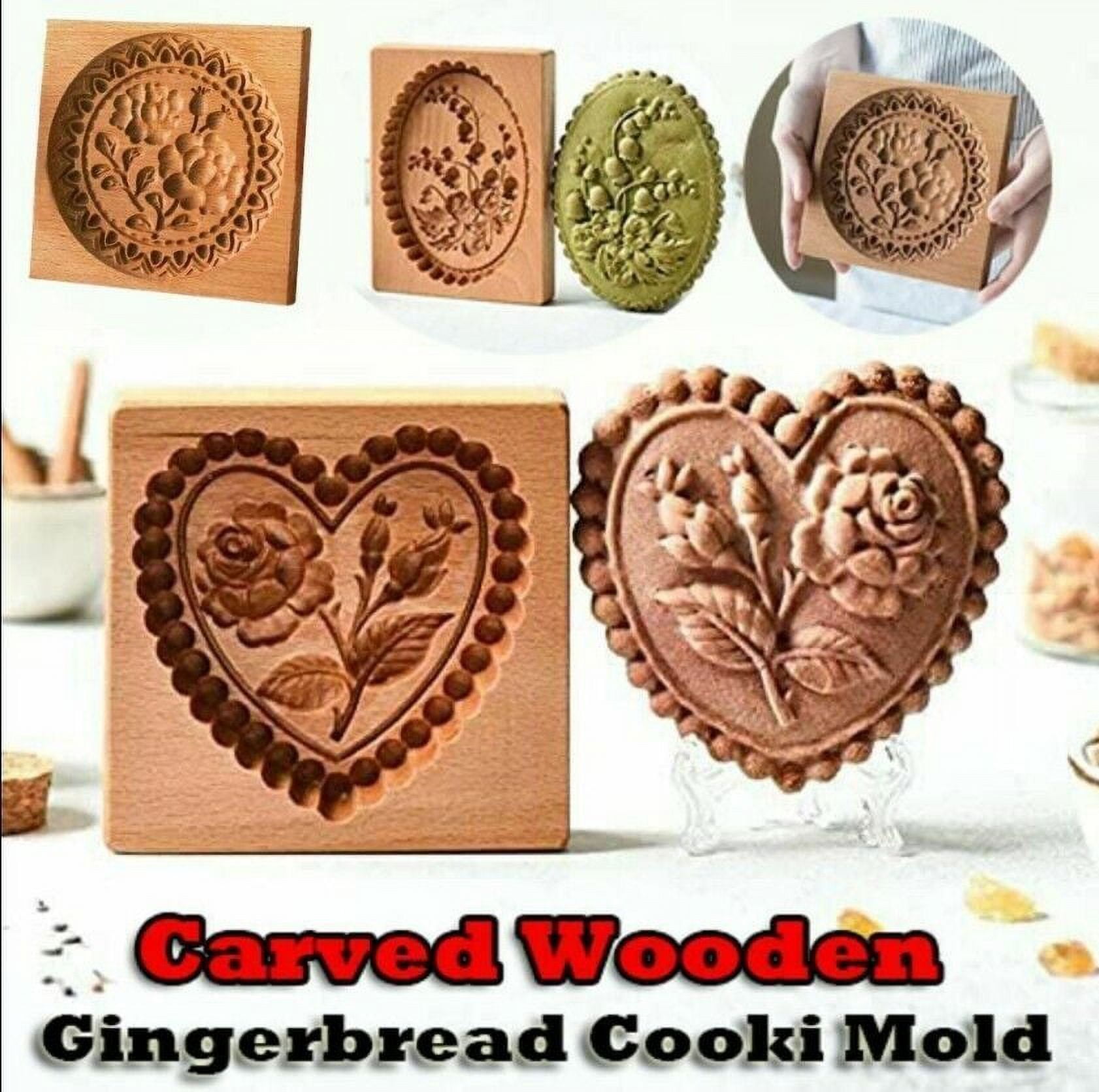 Generic Cookie Mold Shortbread Mold Wooden Biscuit Cookie Mold Gingerbread Biscuit  Shortbread Mold A @ Best Price Online