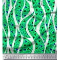 thumbnail image 1 of Soimoi Rayon Fabric Heart,Dot & Leaves Decor Fabric Printed Yard 42 Inch Wide, 1 of 3
