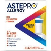 Astepro Allergy Medicine, Steroid Free Antihistamine Nasal Spray, 240 Metered Sprays