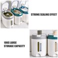 Homoyoyo Grey PP Rice Container Moisture-Proof Airtight for Kitchen 1Pc ...