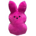 thumbnail image 1 of Lovely Peeps Easter Plush with Gingham Plaid Sides Blue Rabbit Easter Basket Gift Present,Rose red, 1 of 3